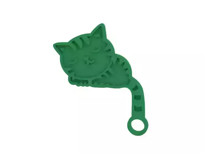 Keychain cat teether