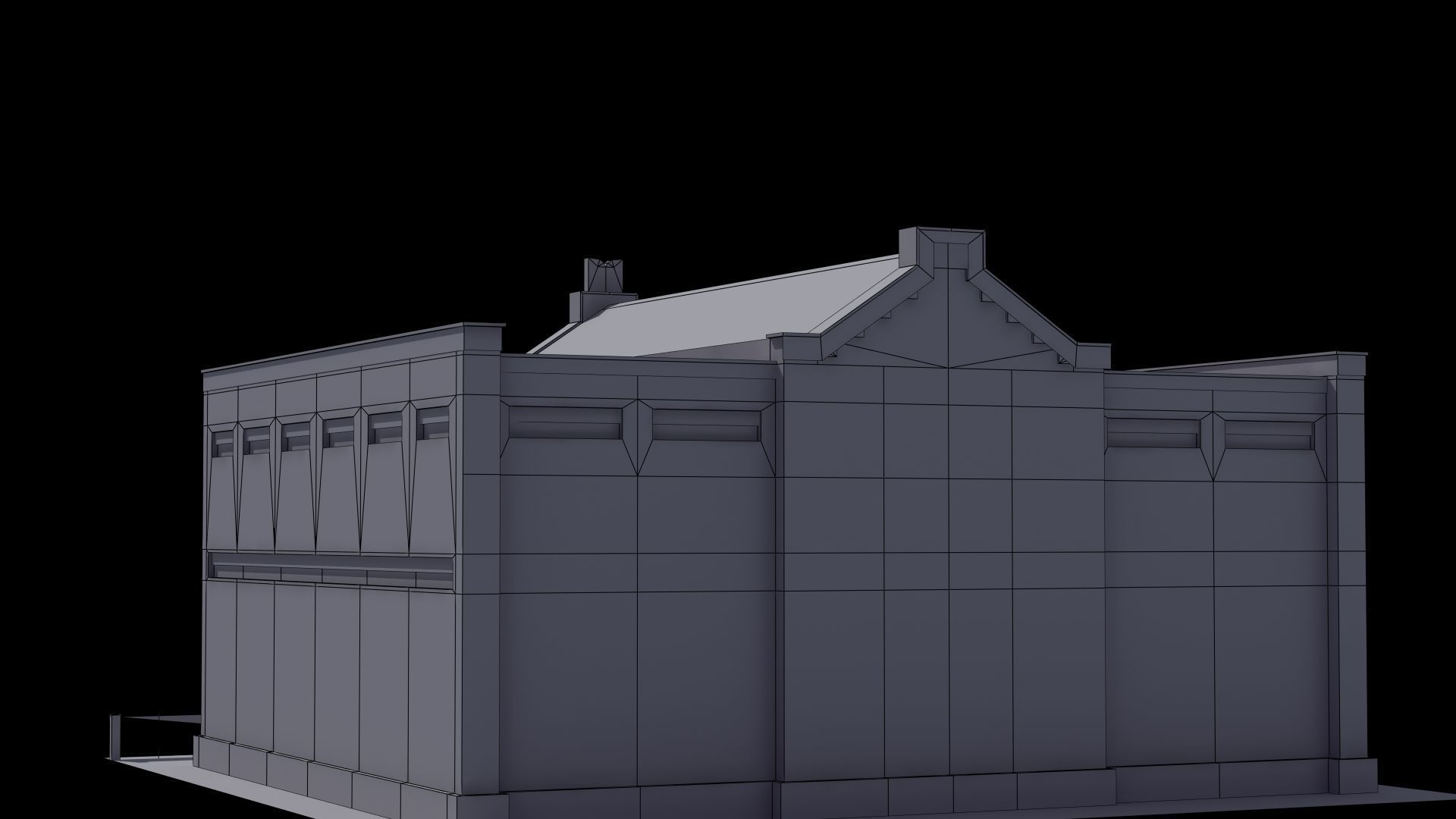 Synagogue church building 3D model_38