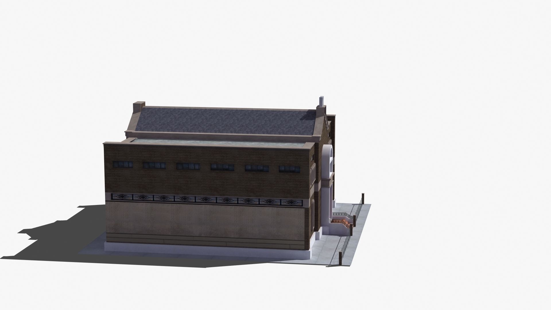 Synagogue church building 3D model_27
