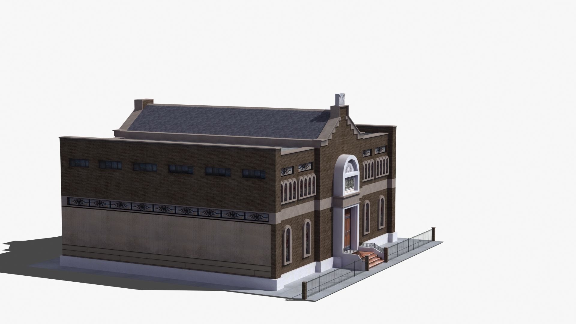 Synagogue church building 3D model_28