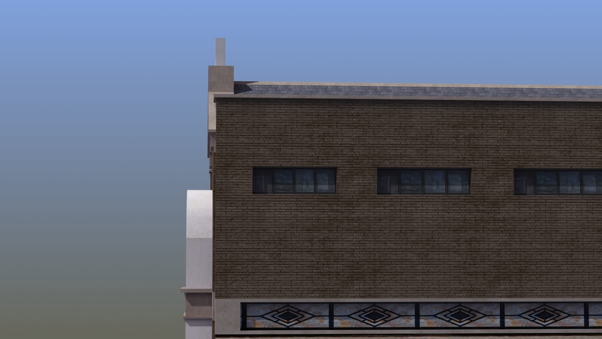 Synagogue church building 3D model_5