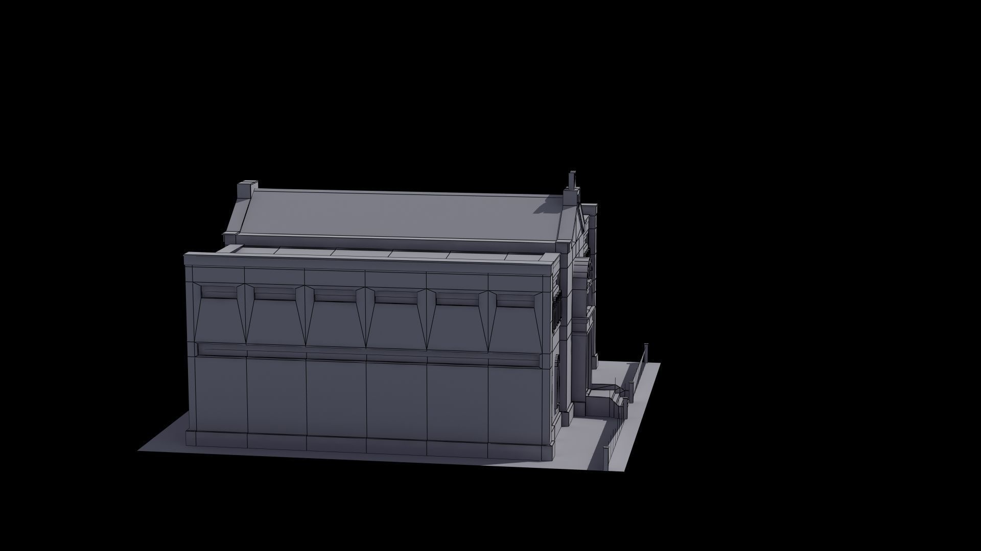 Synagogue church building 3D model_44