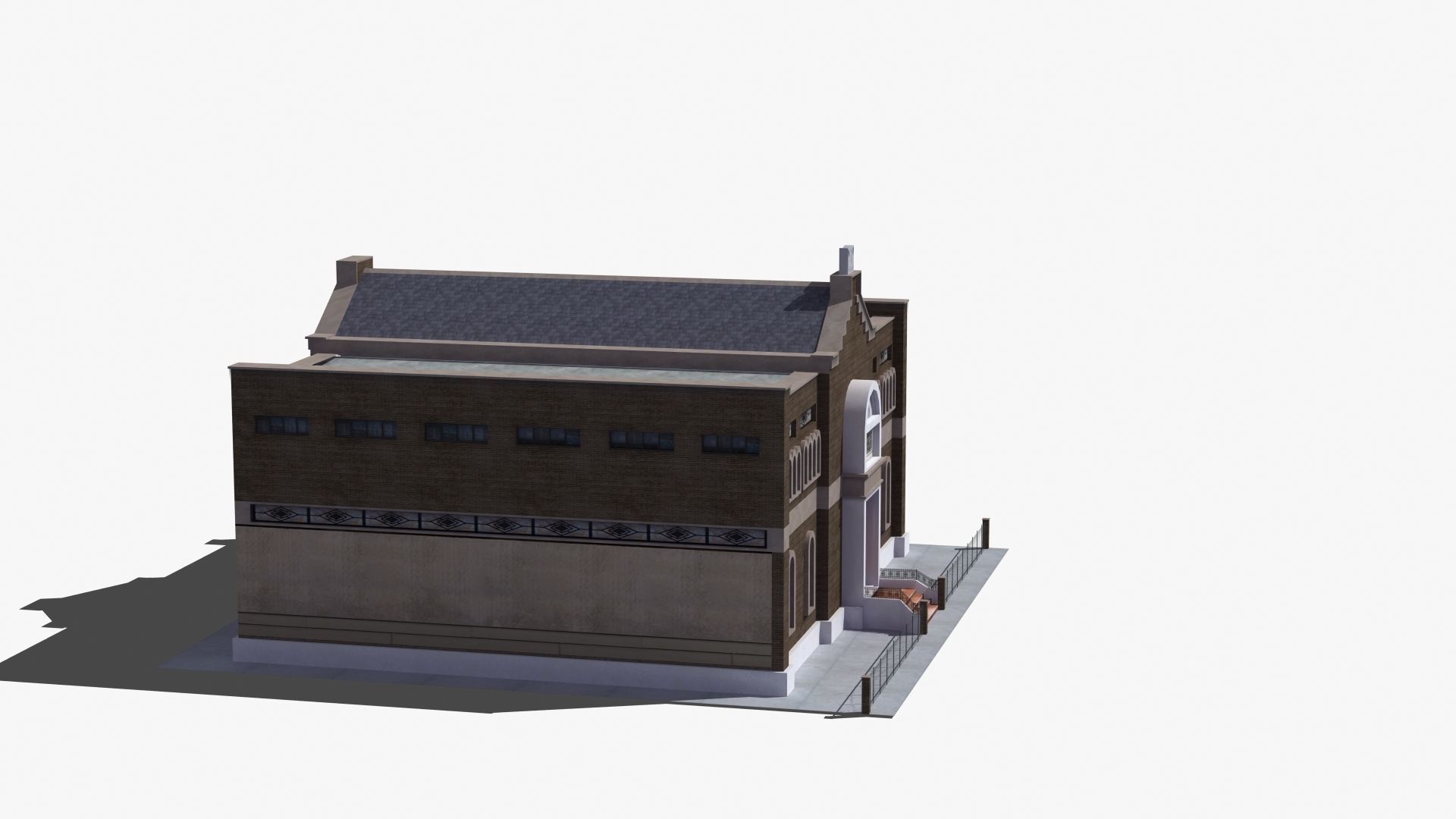 Synagogue church building 3D model_26