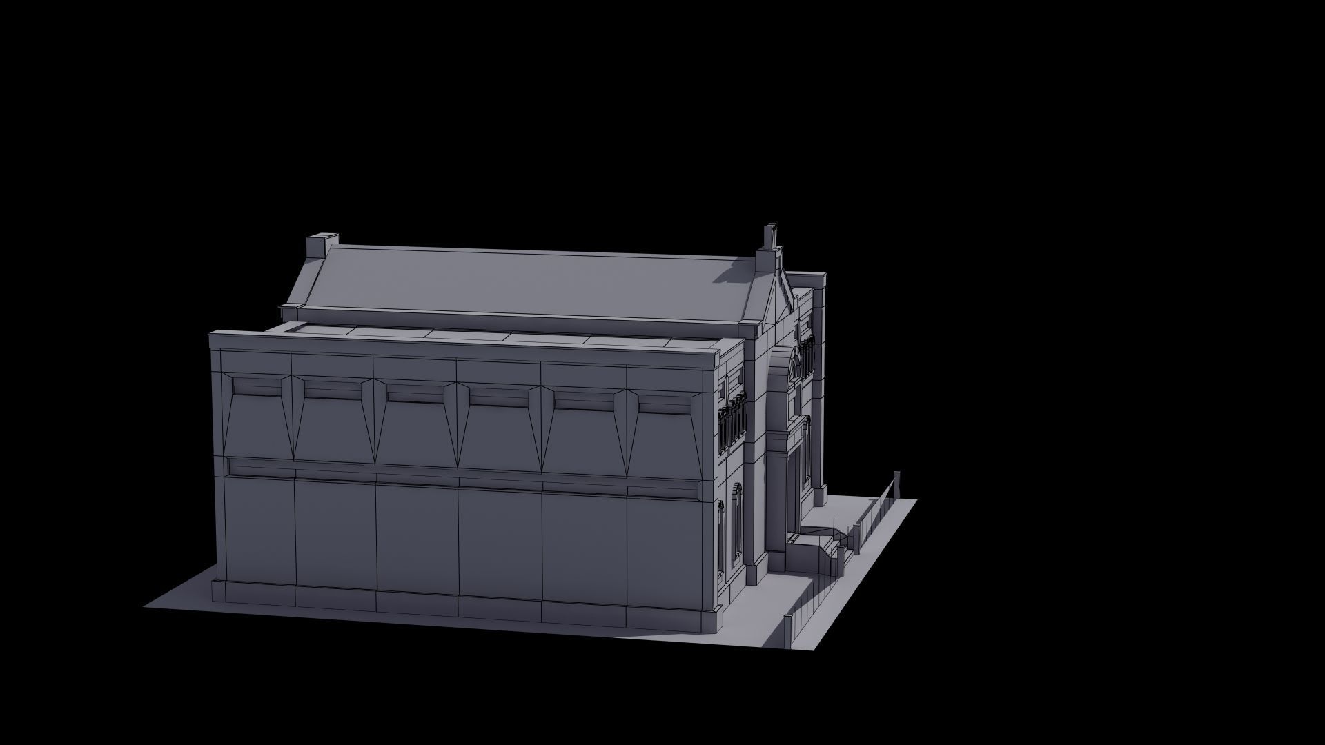 Synagogue church building 3D model_43