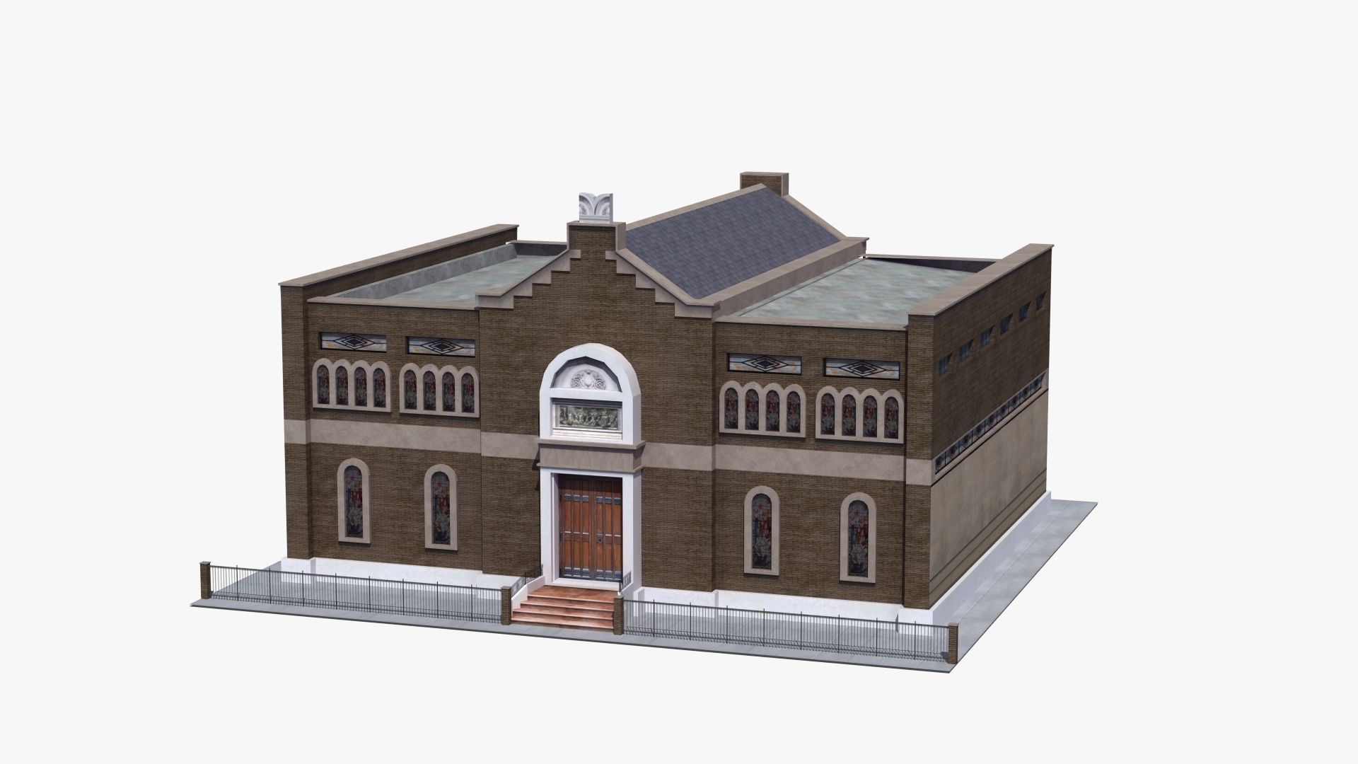 Synagogue church building 3D model_32