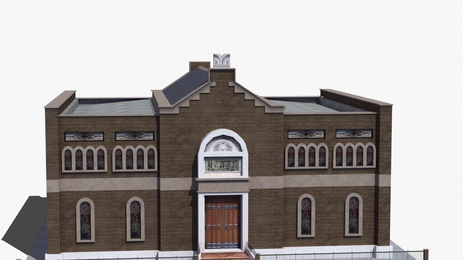 Synagogue church building 3D model_24