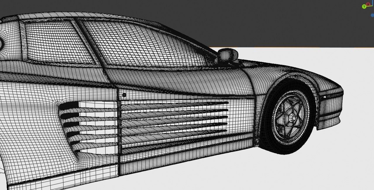 Ferrari testarossa 3D model_6