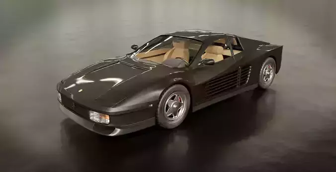 Ferrari testarossa 3D model