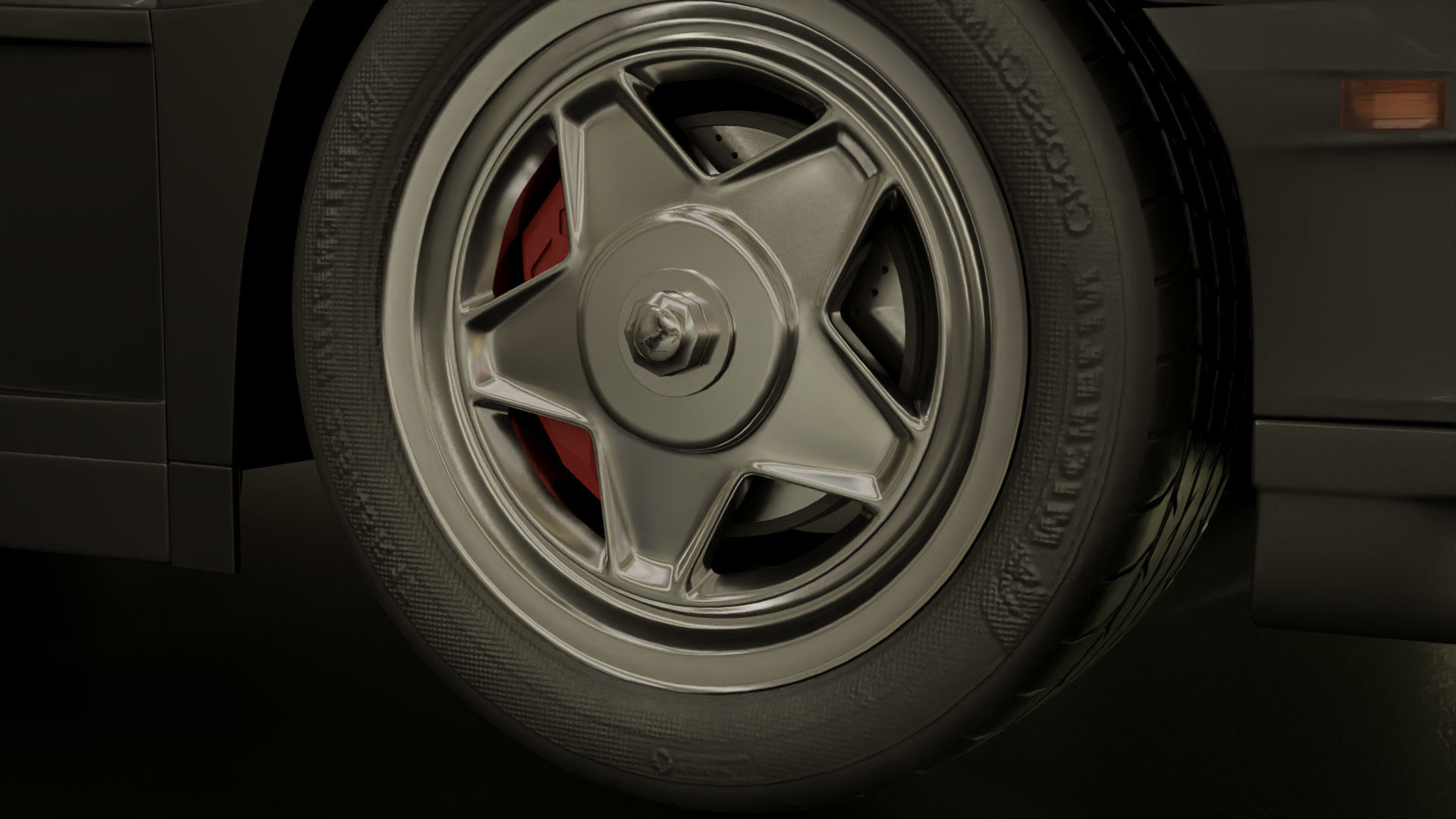 Ferrari testarossa 3D model_4