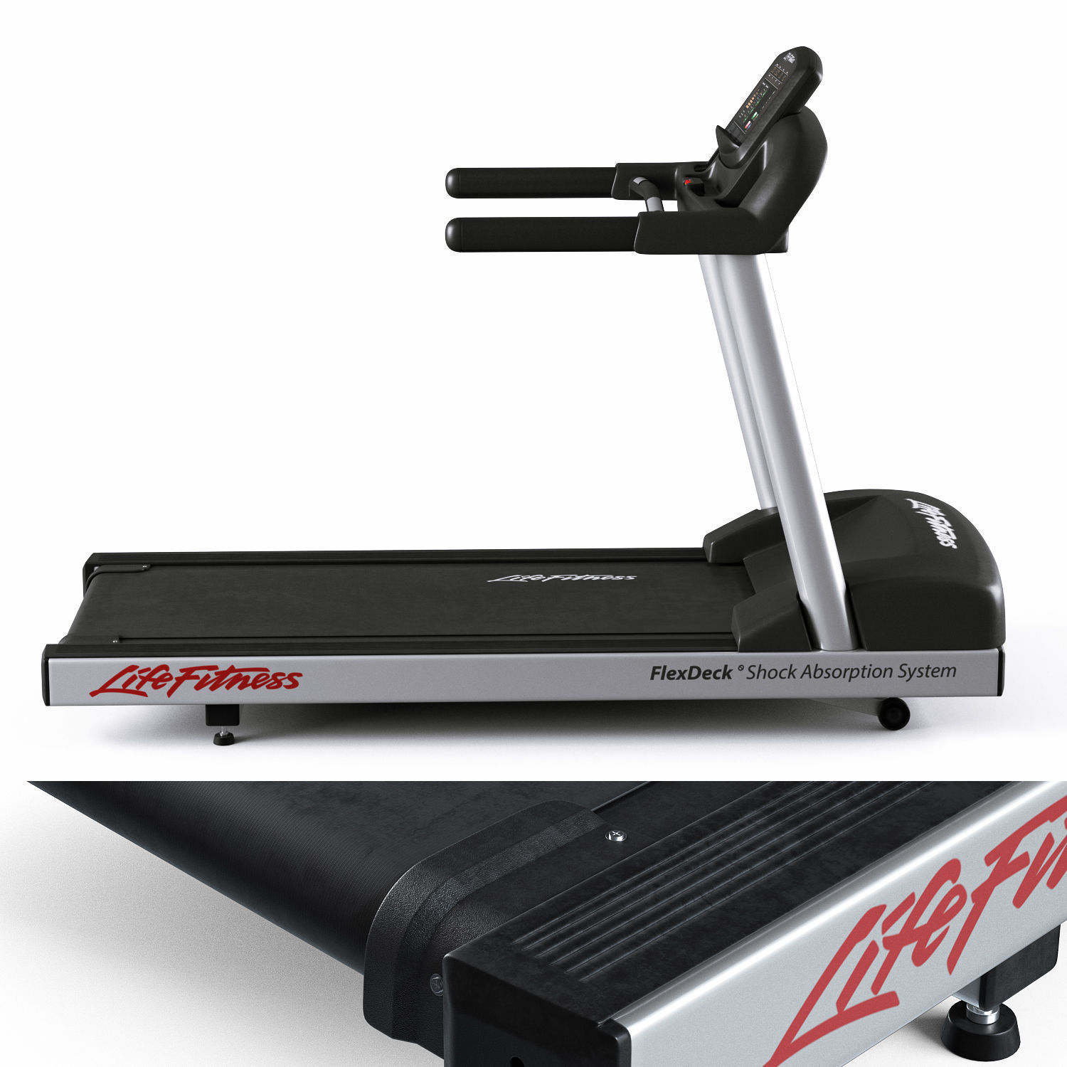 Lifefitness Activate Series Treadmill 3D model_3