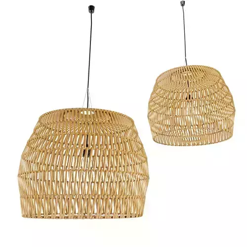 bamboo lamp 20 3D model