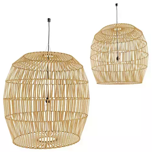 bamboo lamp 22 3D model