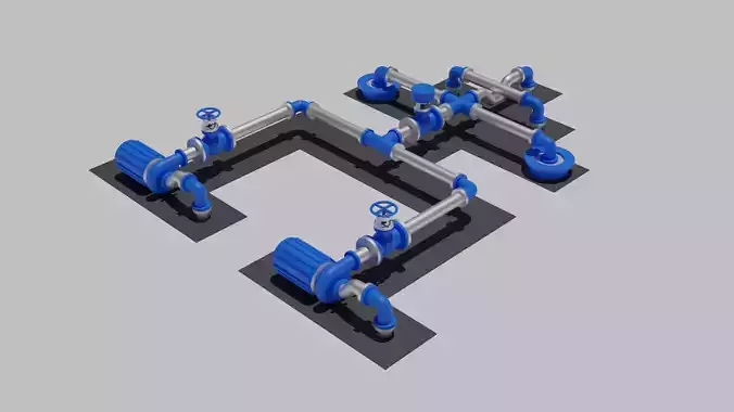 Seamless Tiled Water Facility Objects
