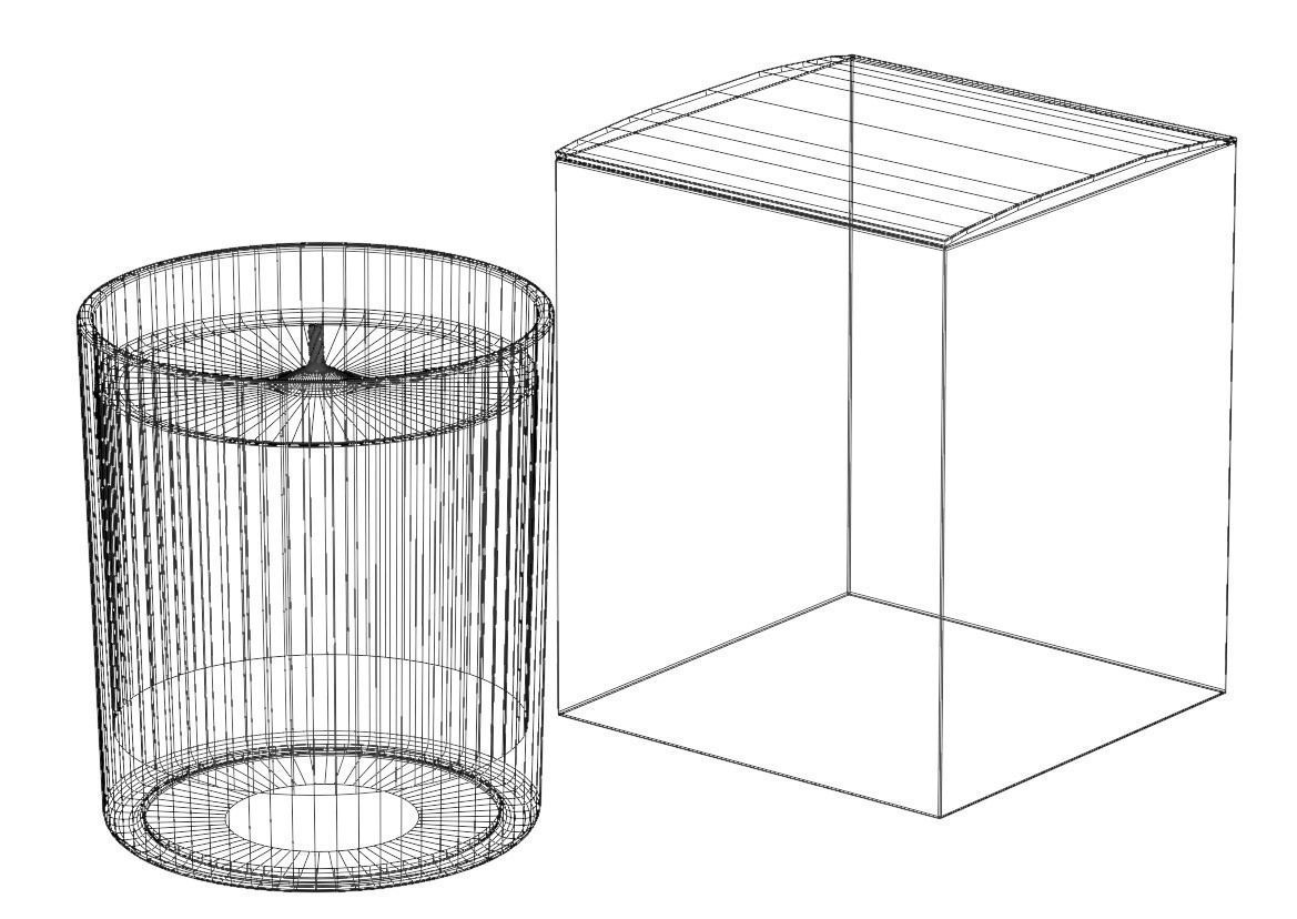 Candle in Glass with Box - Unwrapped Label Templates Included 3D model_3
