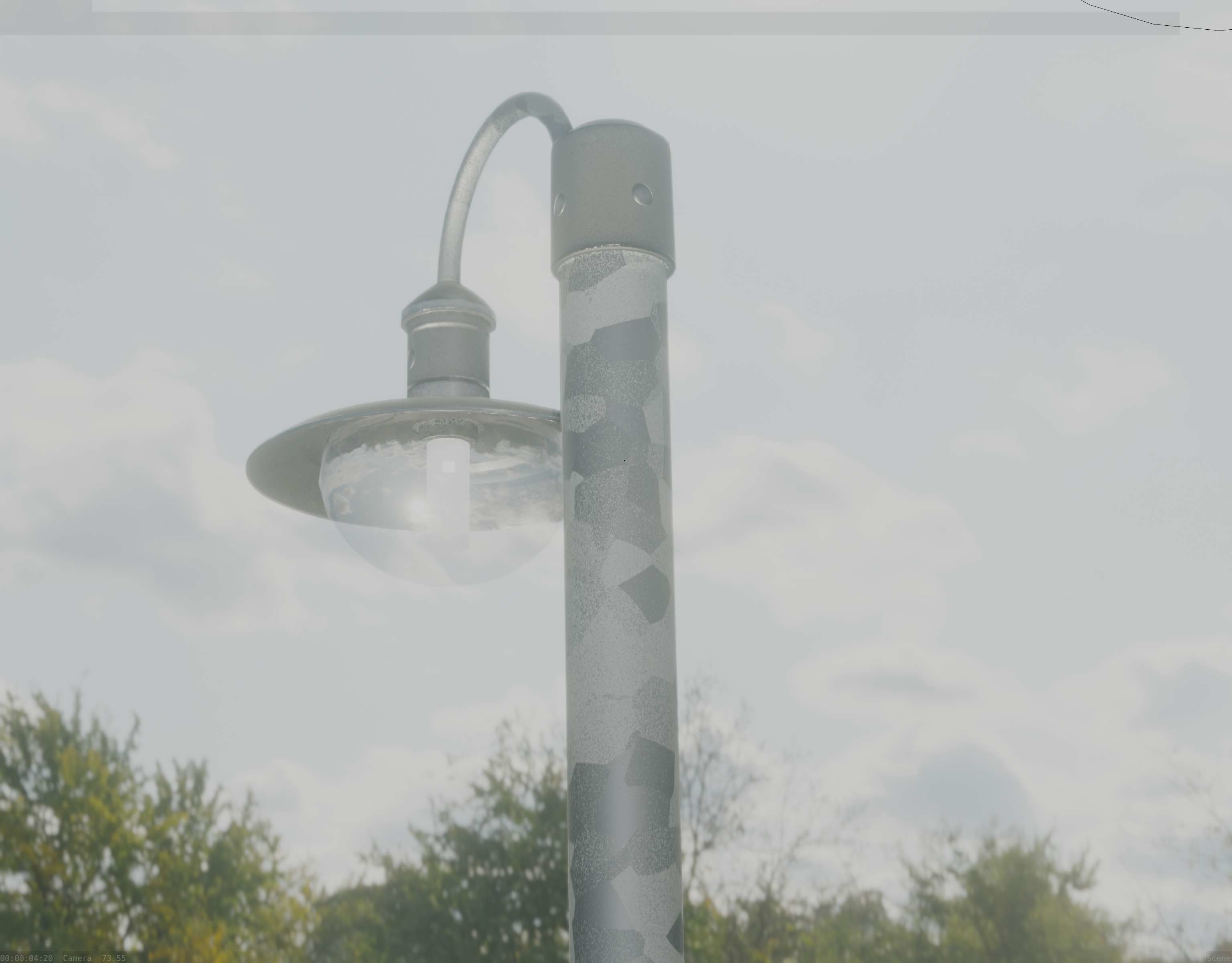 Street Light -7- Galvanized Version 3D Model Collection_5