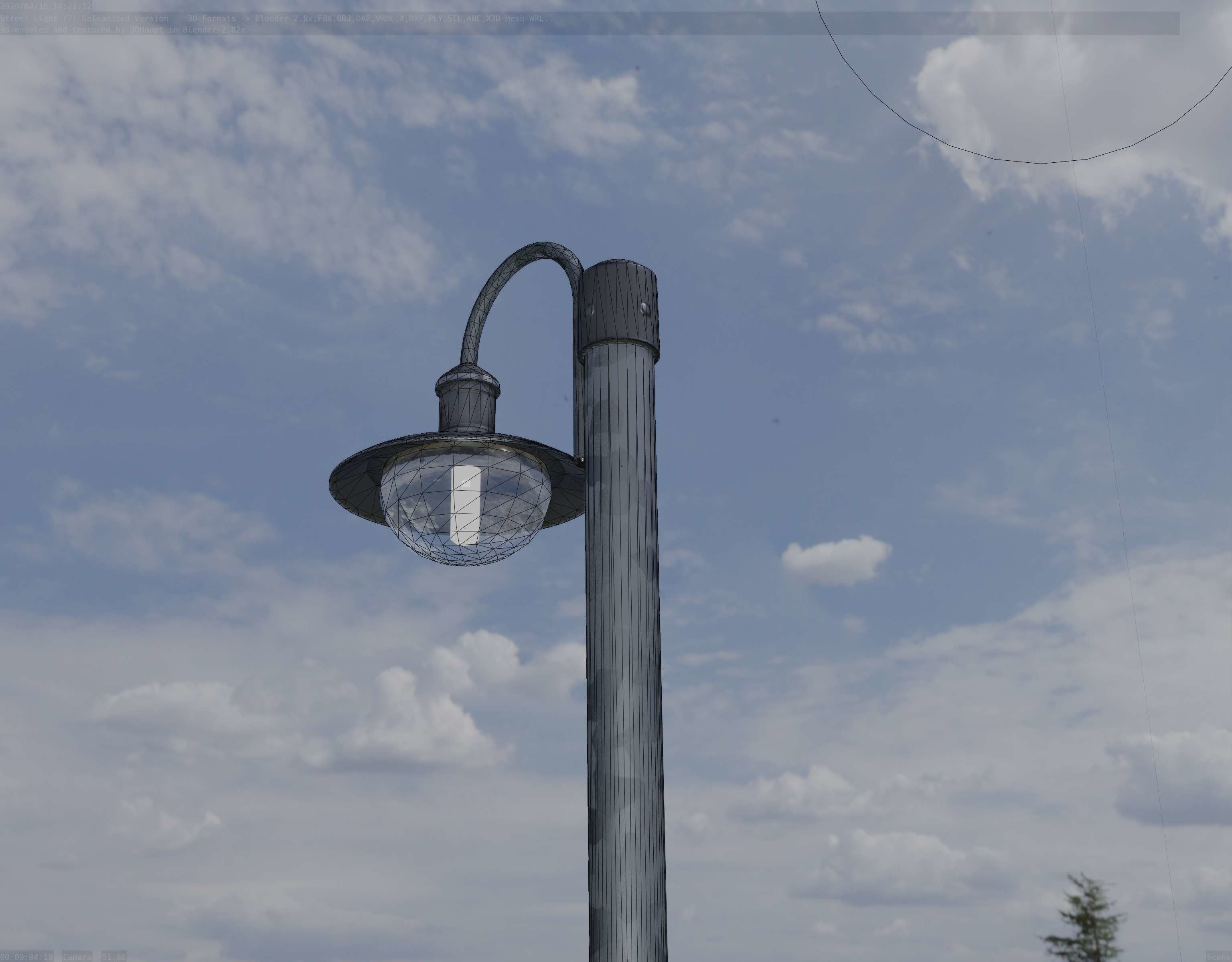 Street Light -7- Galvanized Version 3D Model Collection_1