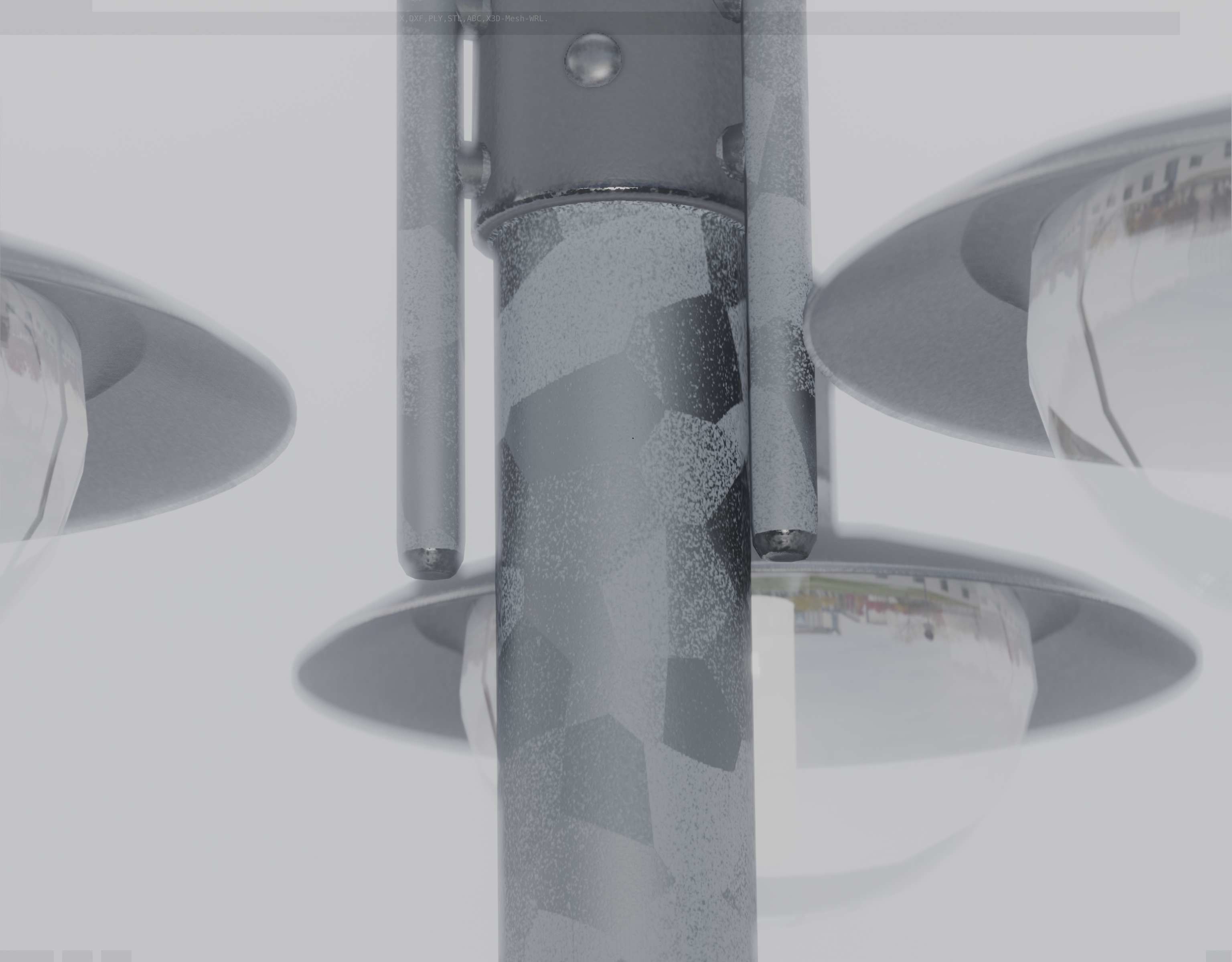 Street Light -7- Galvanized Version 3D Model Collection_15