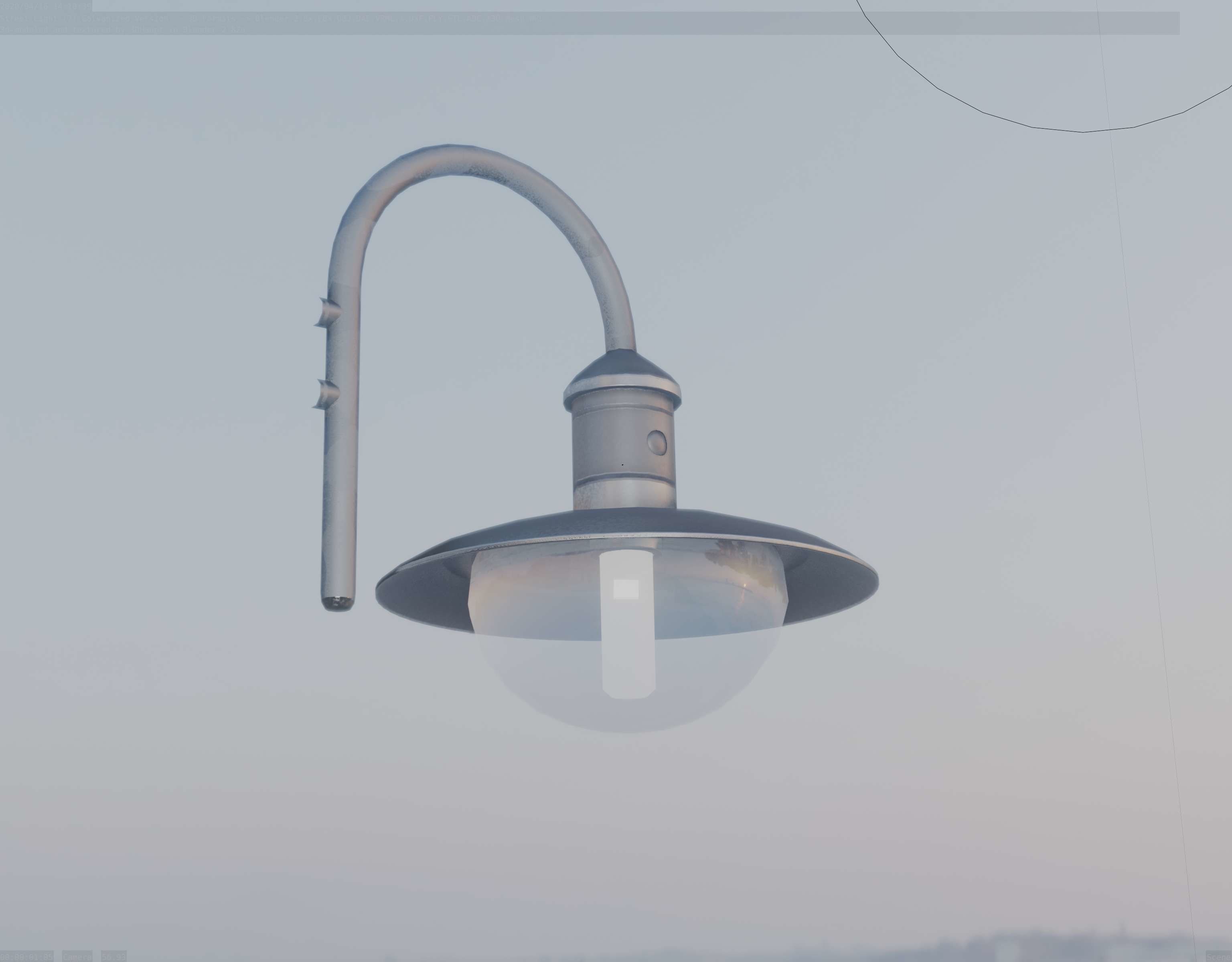 Street Light -7- Galvanized Version 3D Model Collection_24