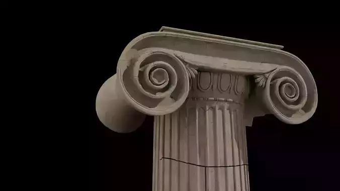 Ionic capital ruins