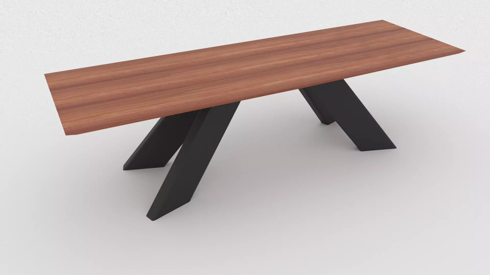 wood table 3D model_0