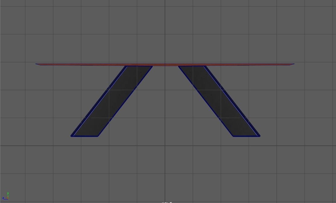 wood table 3D model_4