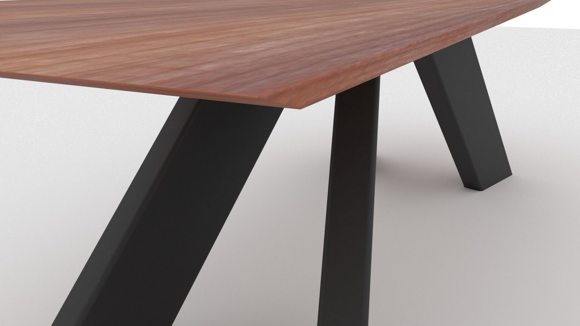 wood table 3D model_2
