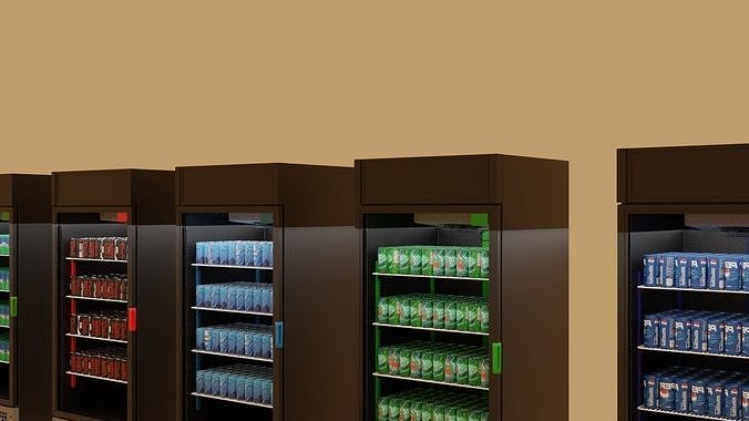 Can Fridges Free low-poly 3D model