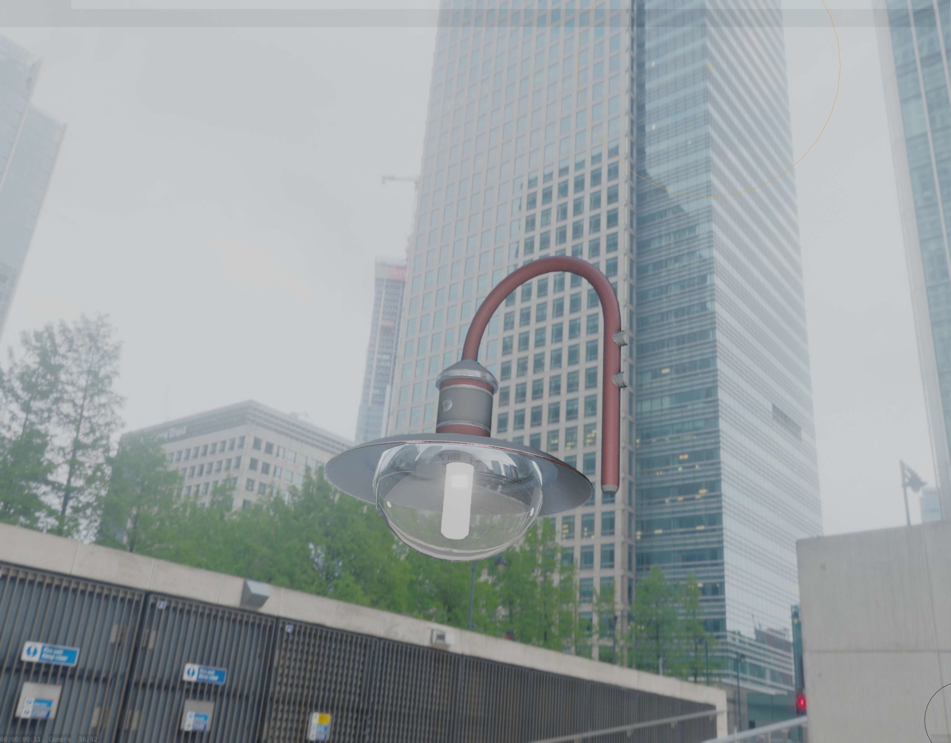 Street Light -7- Red  Version 3D Model Collection_71