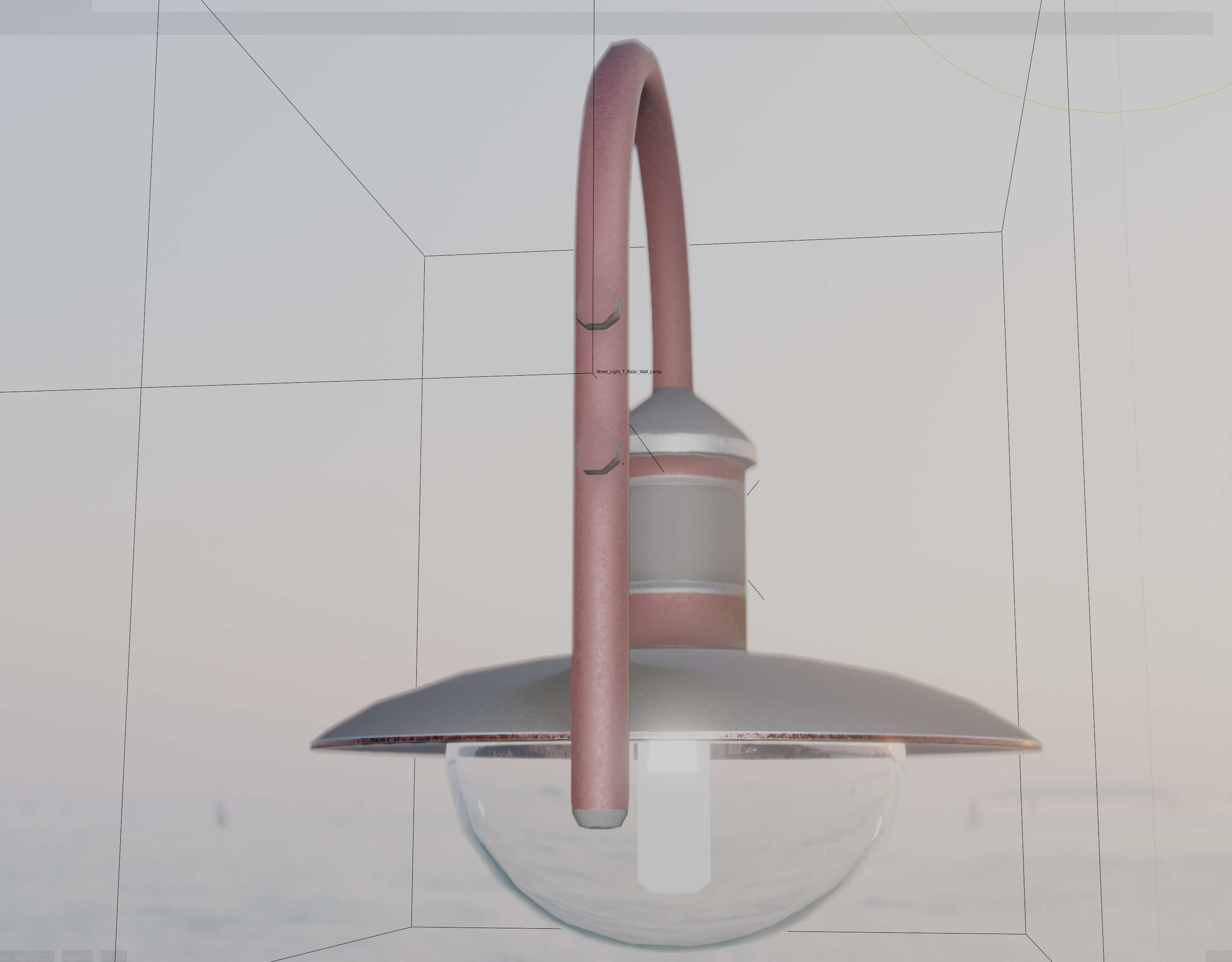 Street Light -7- Red  Version 3D Model Collection_81