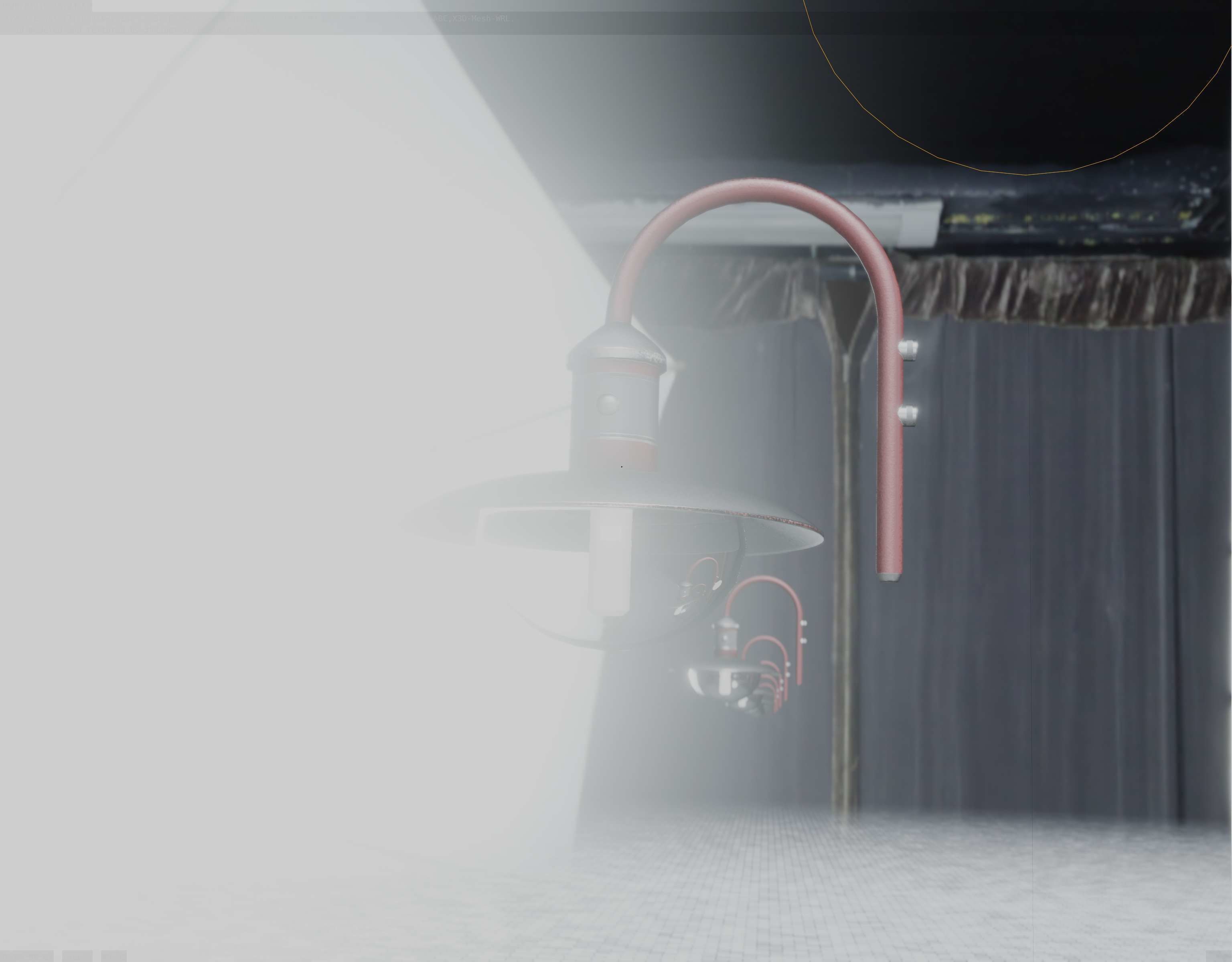 Street Light -7- Red  Version 3D Model Collection_63