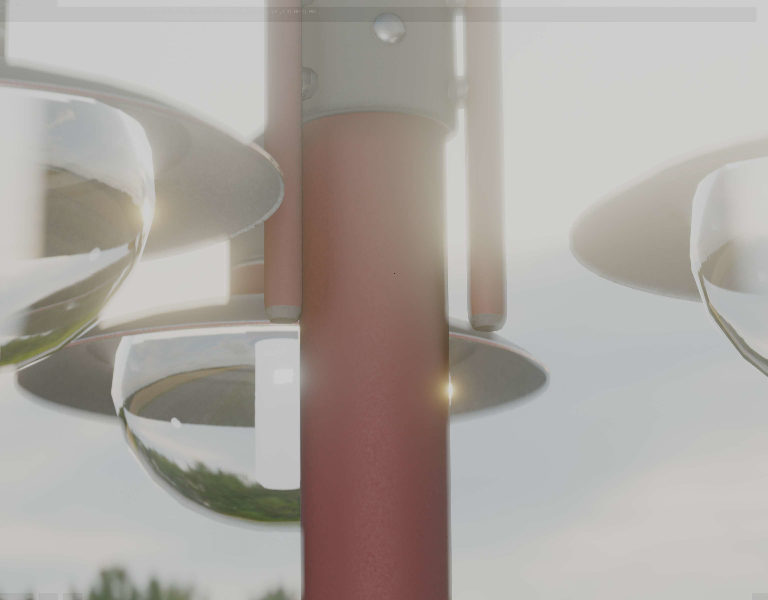 Street Light -7- Red  Version 3D Model Collection_35