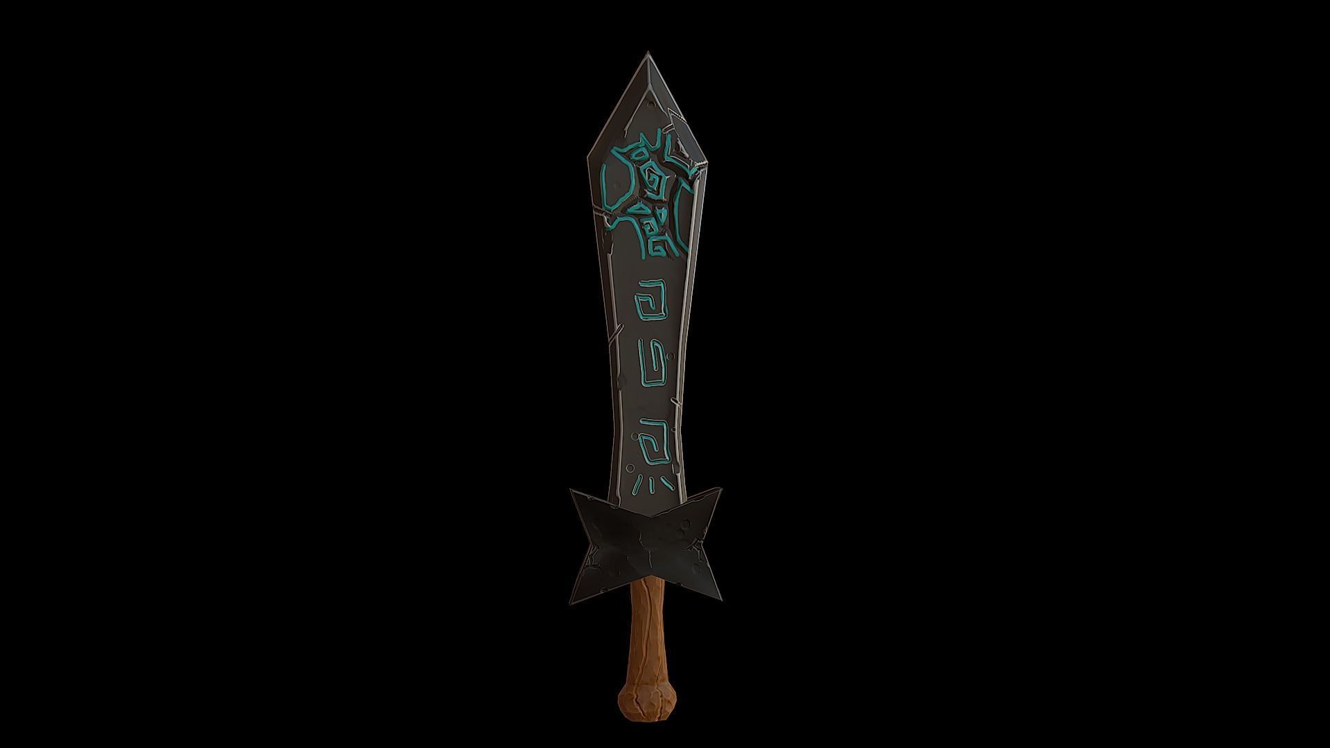 Devil Sword - PBR Low-poly 3D model_6