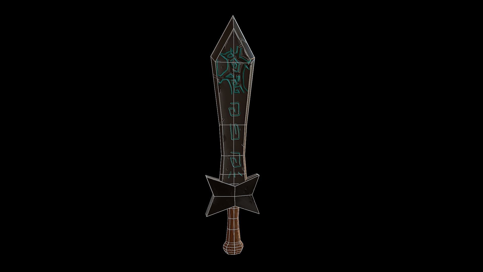 Devil Sword - PBR Low-poly 3D model_1