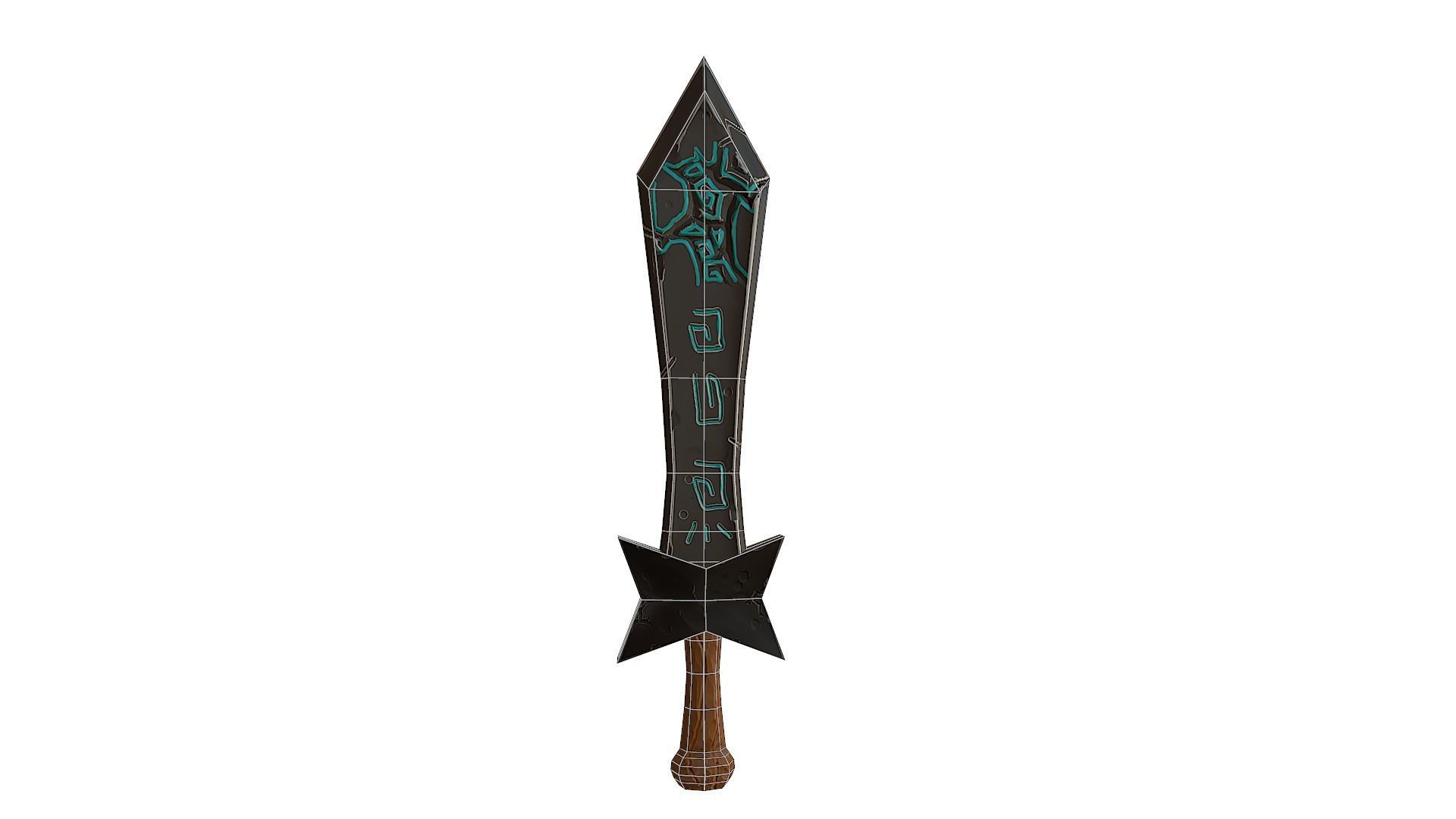 Devil Sword - PBR Low-poly 3D model_7