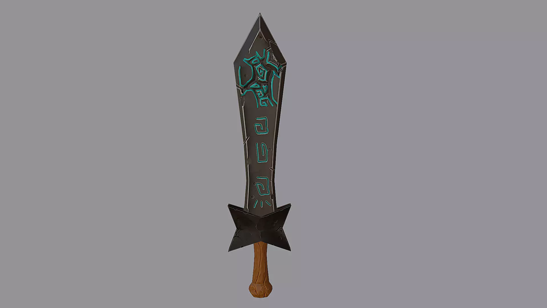 Devil Sword - PBR Low-poly 3D model_0