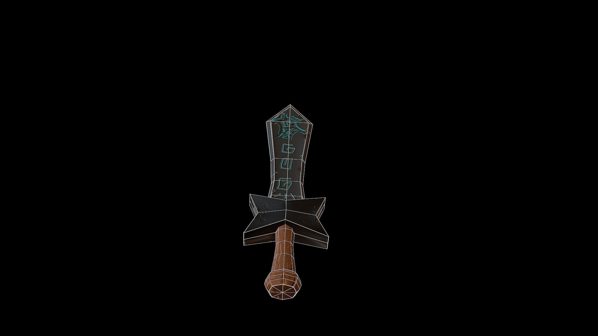 Devil Sword - PBR Low-poly 3D model_11
