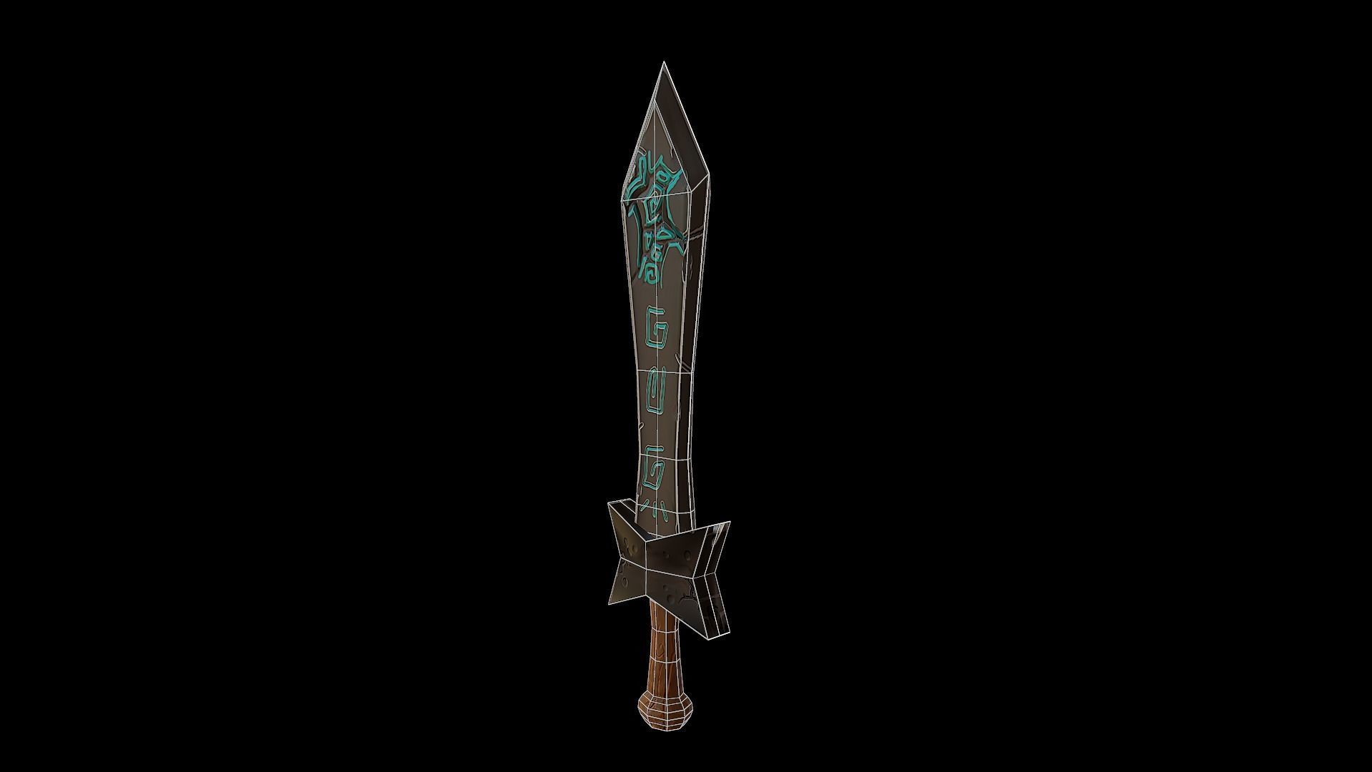 Devil Sword - PBR Low-poly 3D model_10