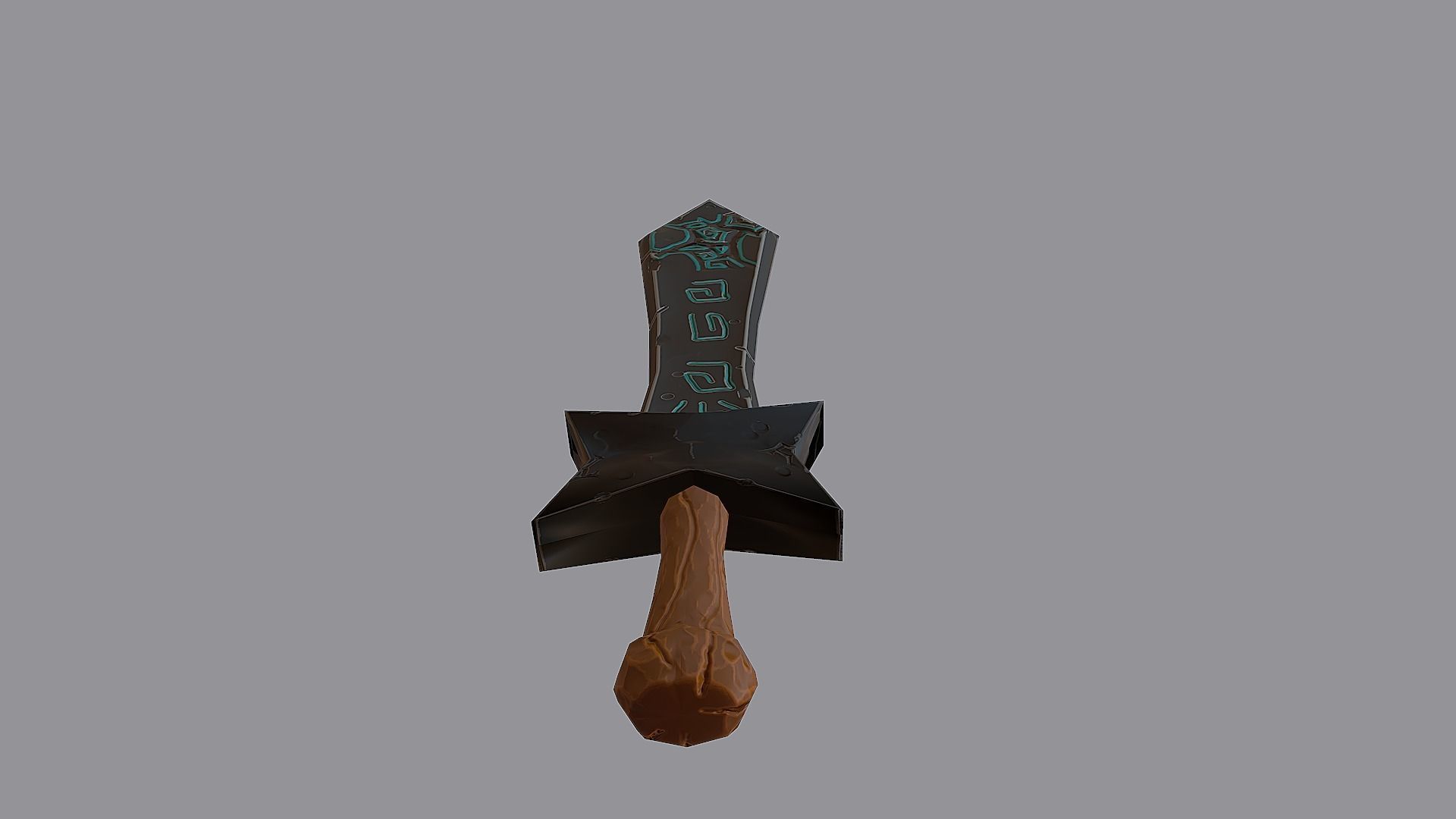 Devil Sword - PBR Low-poly 3D model_4