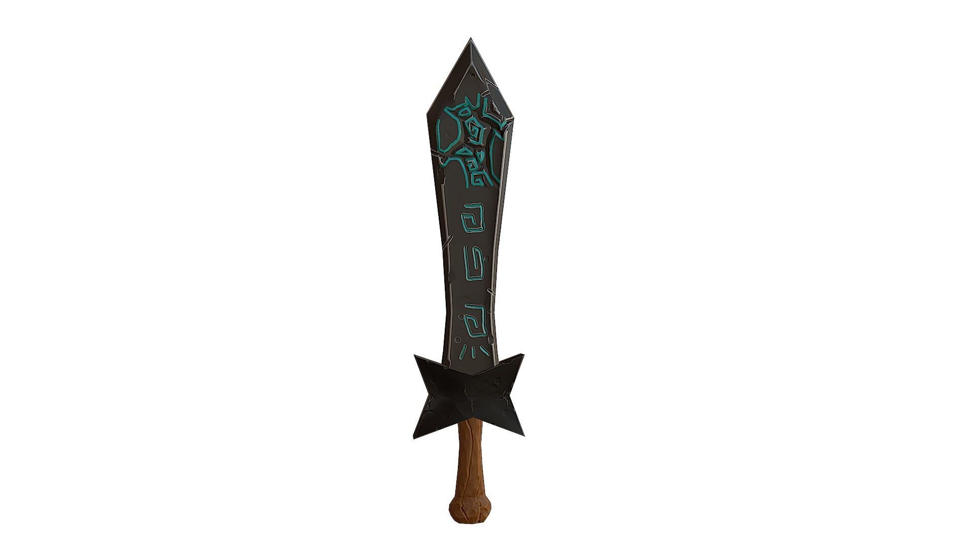 Devil Sword - PBR Low-poly 3D model_5