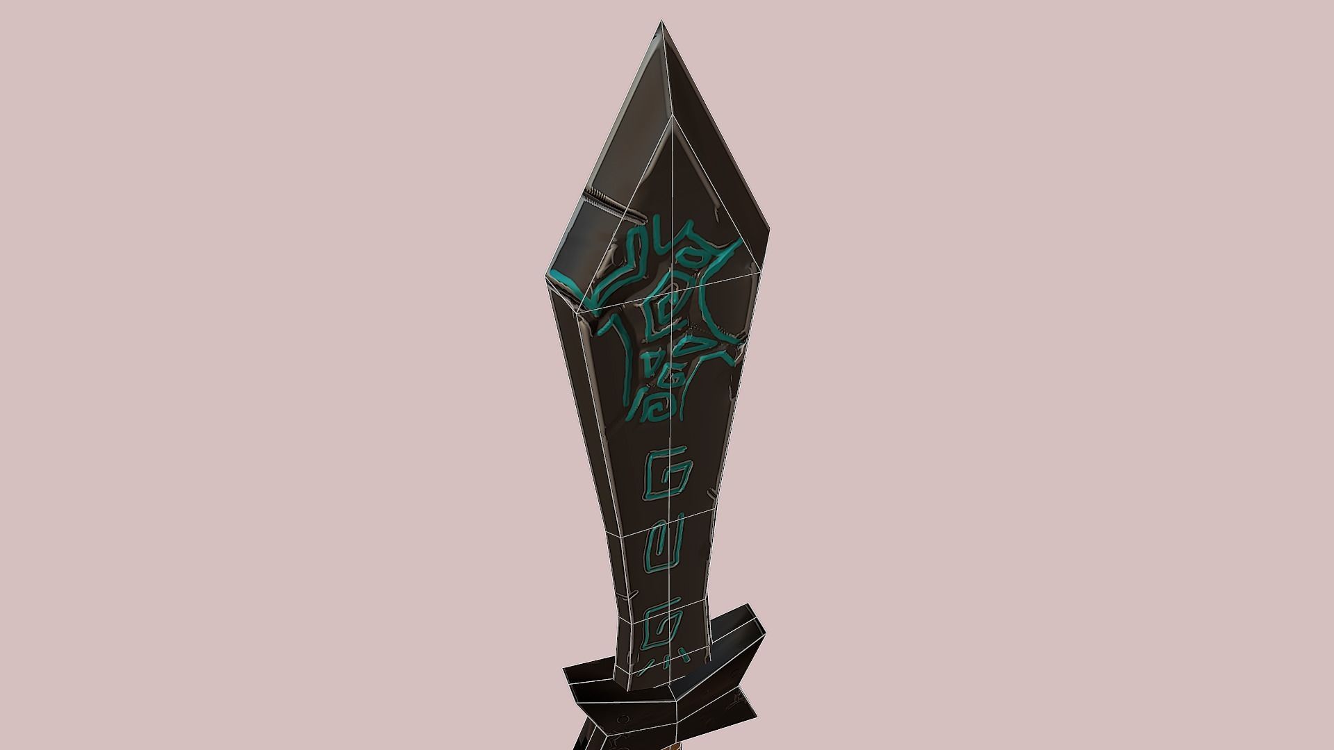 Devil Sword - PBR Low-poly 3D model_13