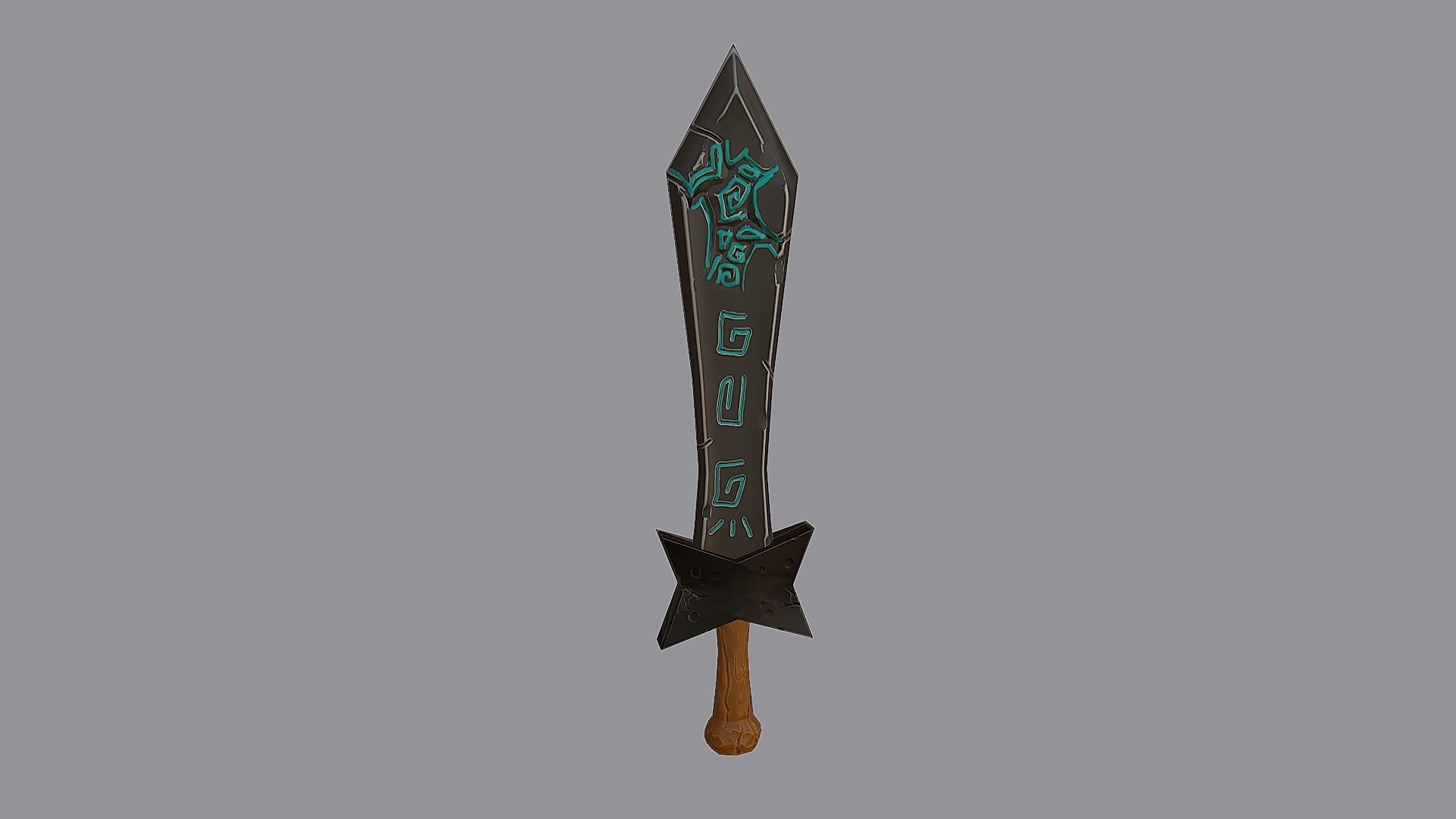 Devil Sword - PBR Low-poly 3D model_3