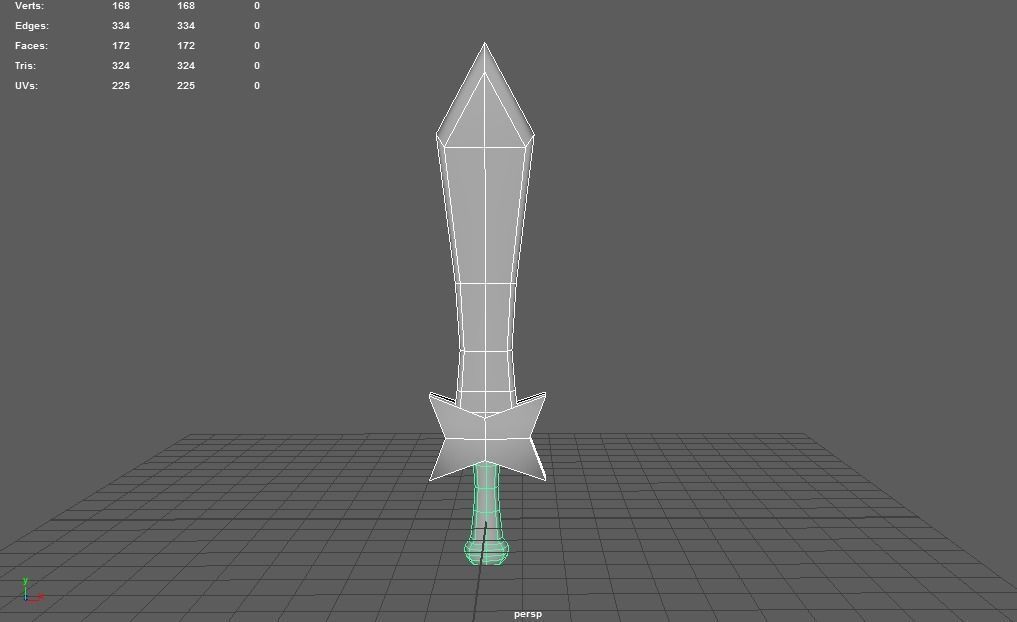 Devil Sword - PBR Low-poly 3D model_14