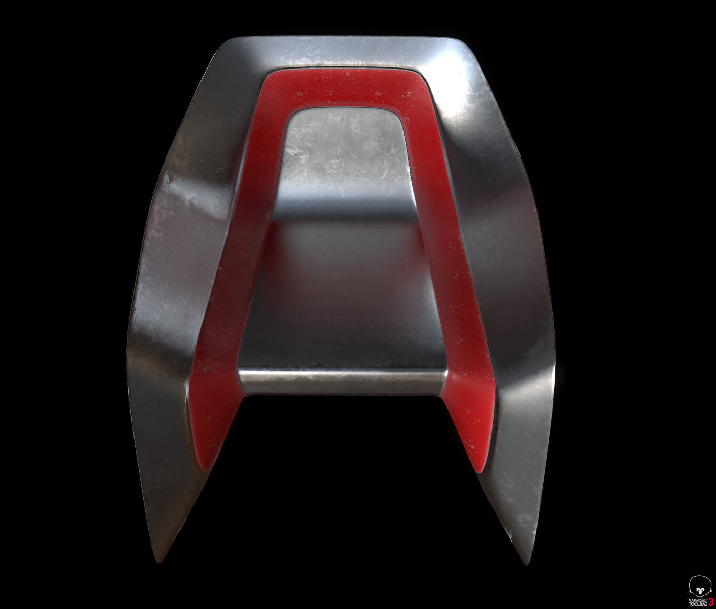 Sci-fi Chair Low-poly 3D model_11