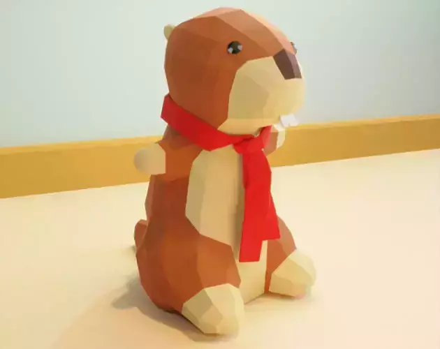 Lowpoly teddy bear