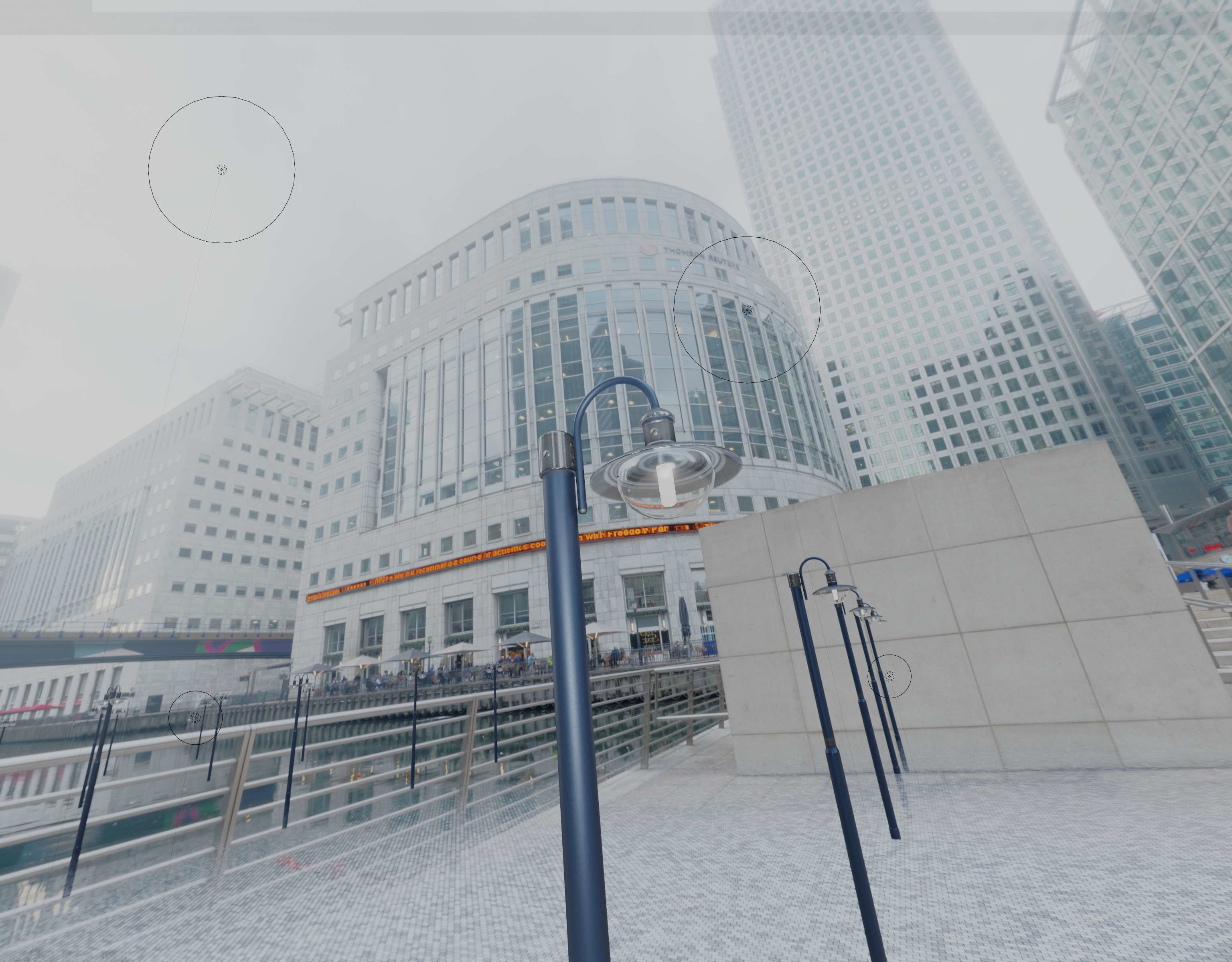 Street Light -7- Blue Version  3D Model Collection_11