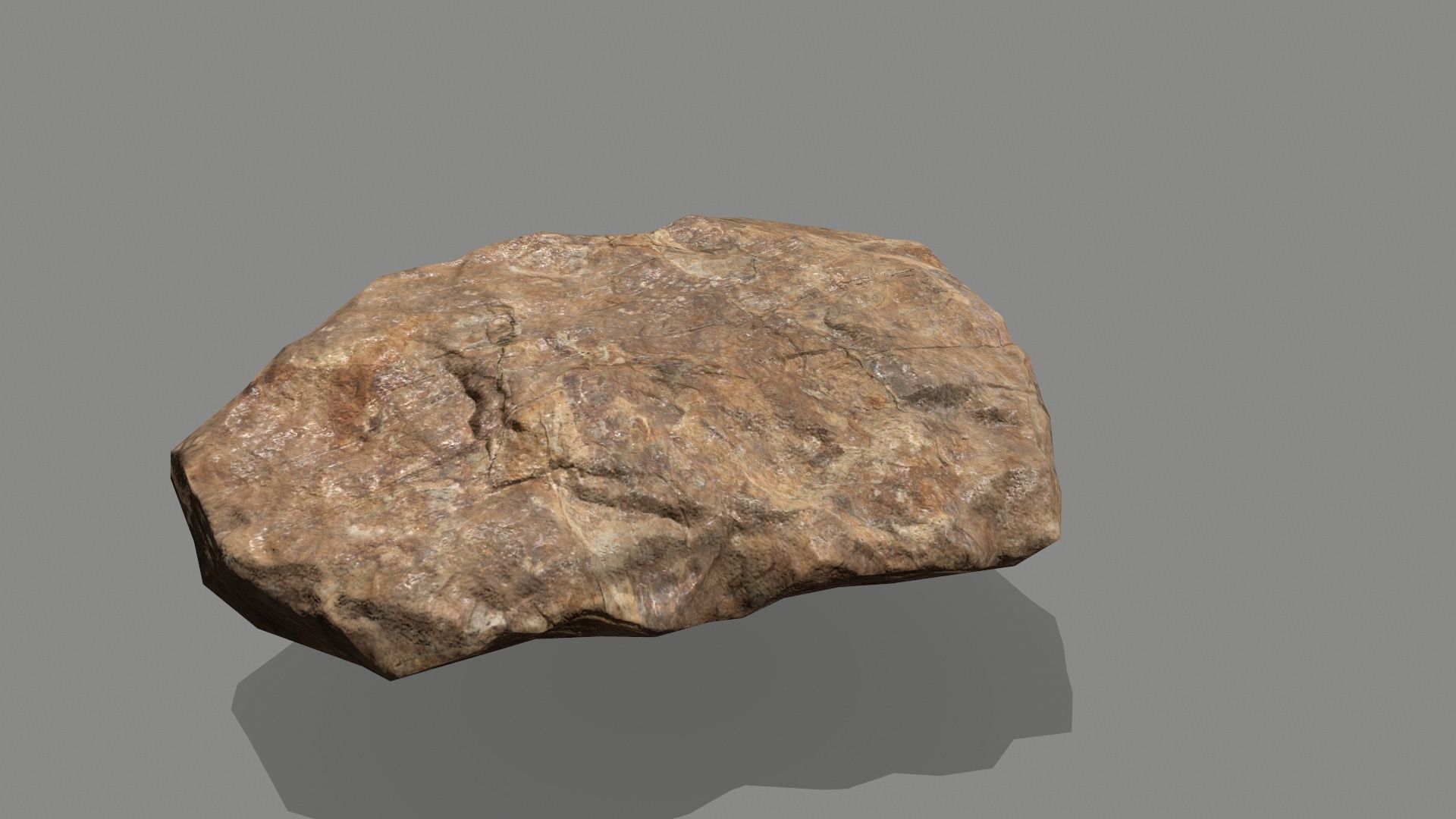 rocks rock Low-poly 3D model_9