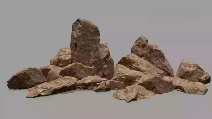 rocks rock Low-poly 3D model