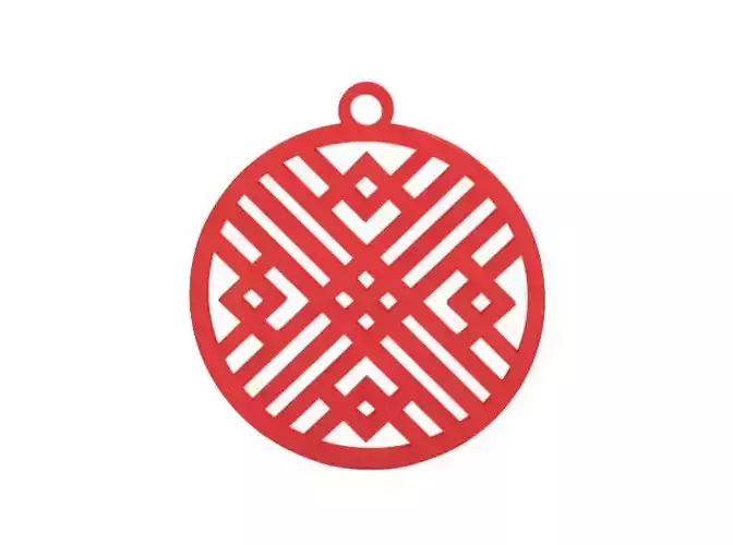 Earring chinese ornament