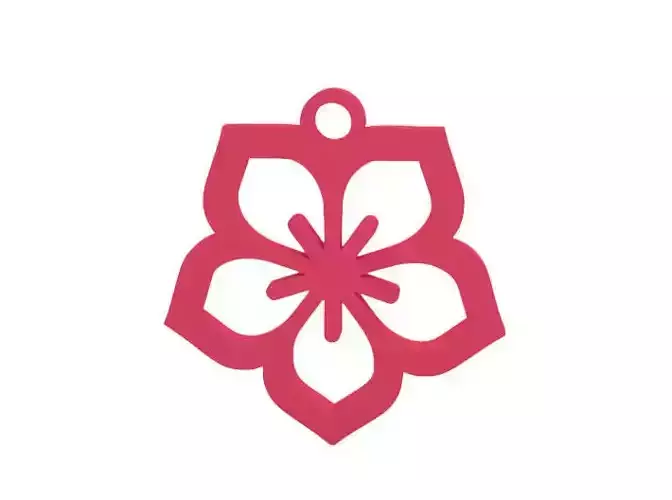 Earring sakura flower charm