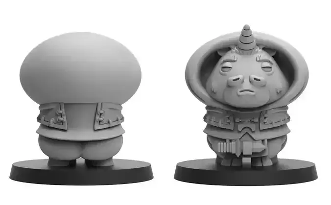 Heresylab - Chibi Unicorn  3D print model